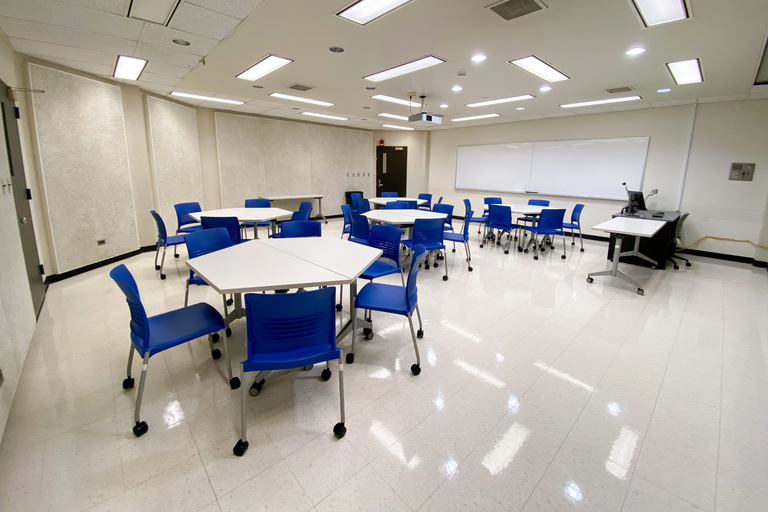 image of classroom N103 lindquist center