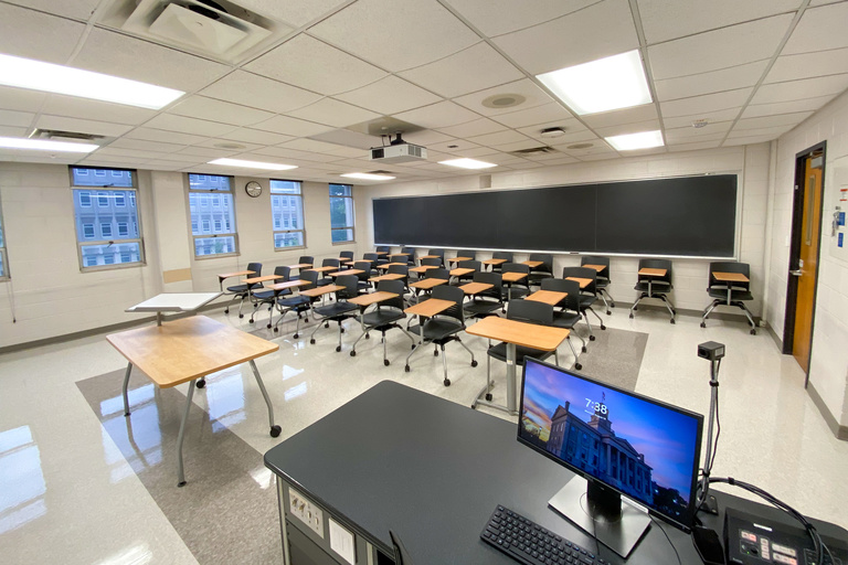 image of classroom 212 Phillips Hall