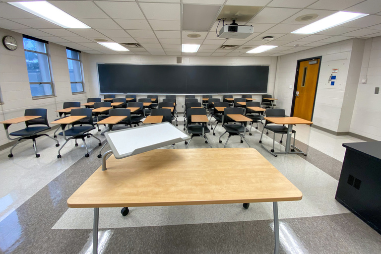 image of classroom 212 Phillips Hall