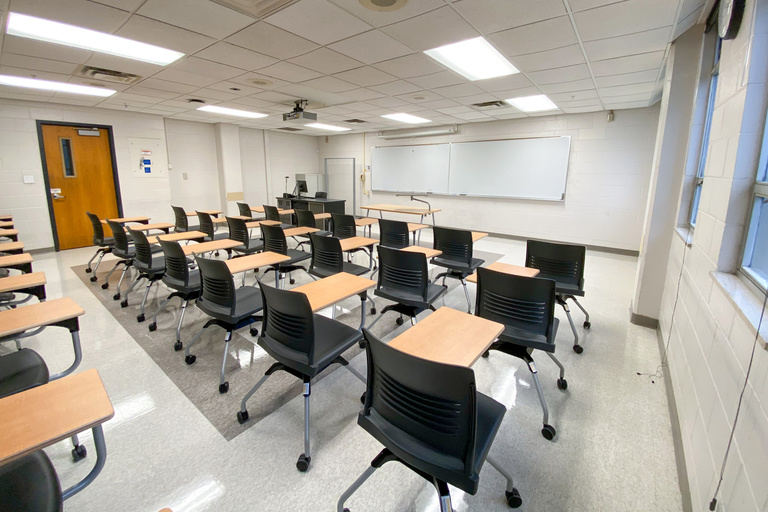 image of classroom 212 Phillips Hall