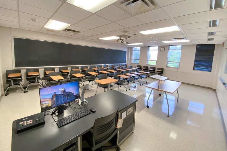 image of classroom 205 Phillips Hall