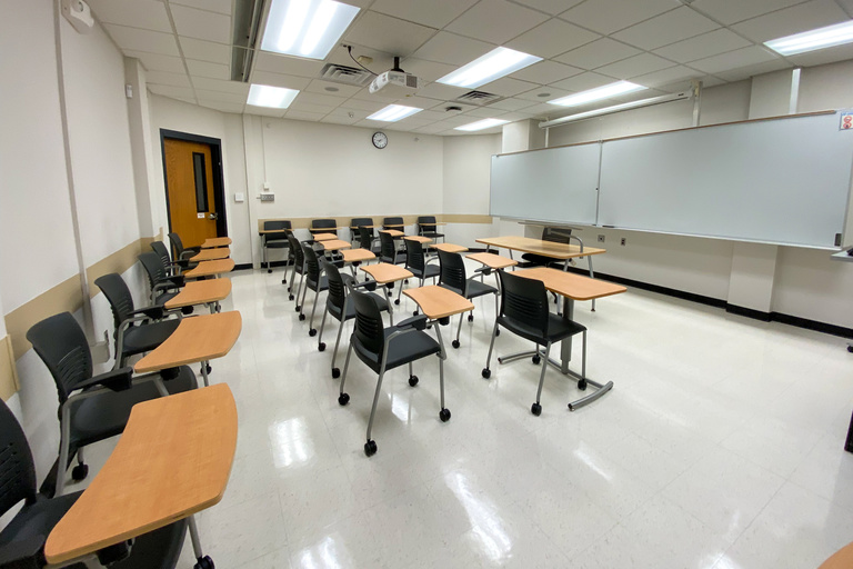 image of classroom 468 Phillips Hall