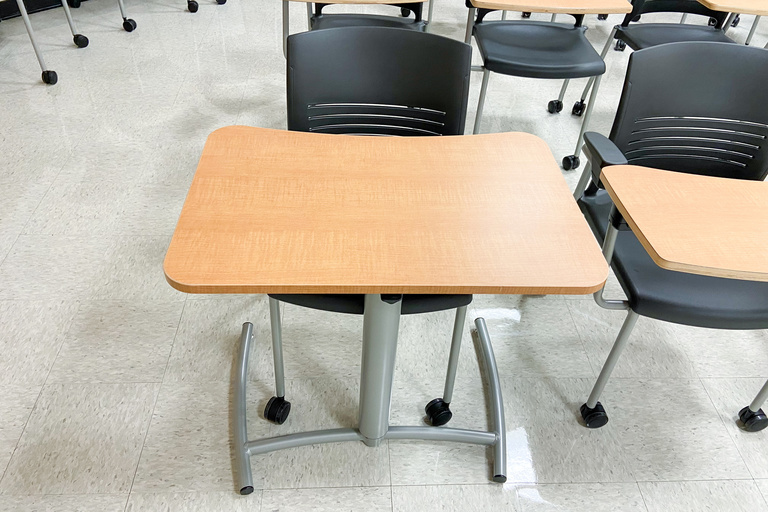 image of classroom 203 Becker Communication Studies Building