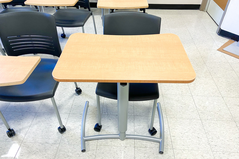 image of classroom 205 Becker Communication Studies Building