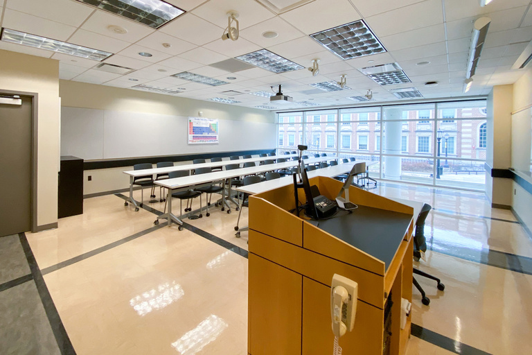 image of classroom C139 Pomerantz Center