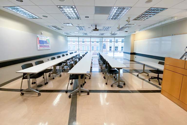 image of classroom C139 Pomerantz Center