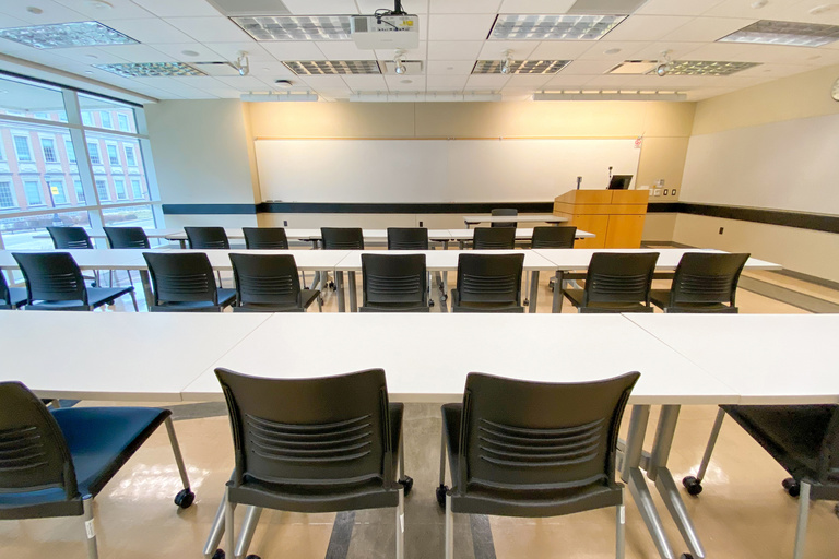 image of classroom C139 Pomerantz Center