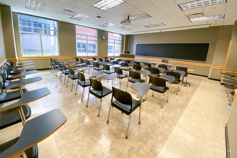 image of classroom E120 Adler Journalism Building