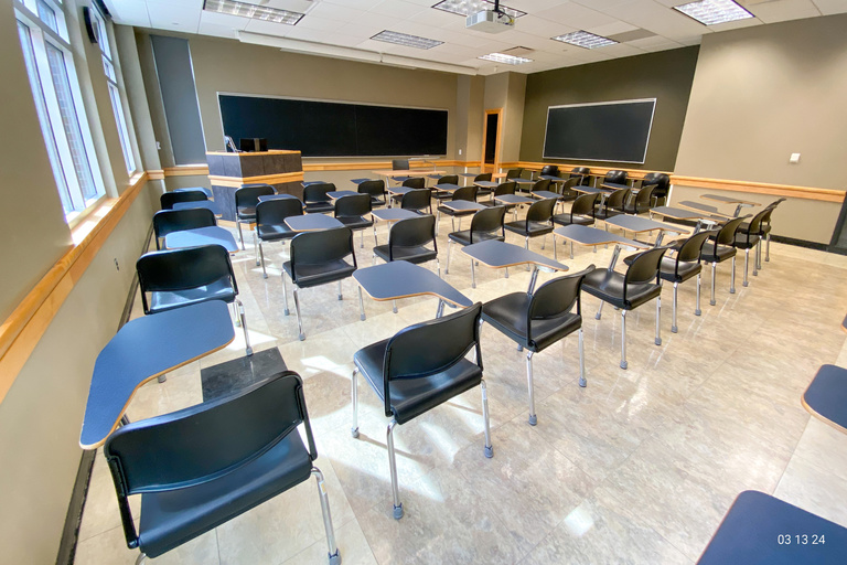 image of classroom E120 Adler Journalism Building