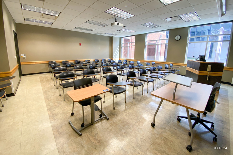 image of classroom E120 Adler Journalism Building