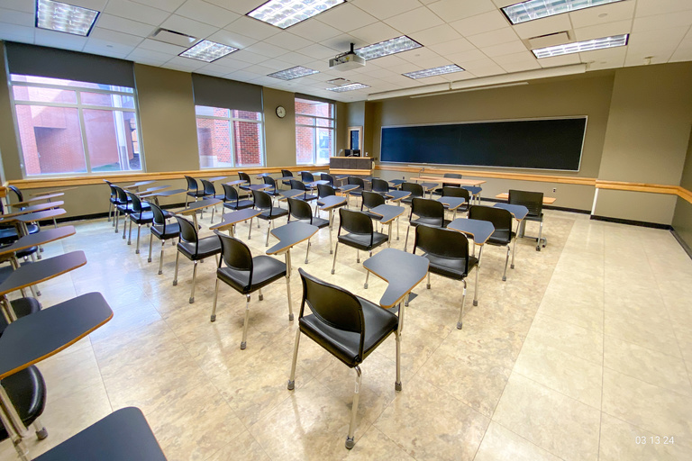 image of classroom E126 Adler Journalism Building