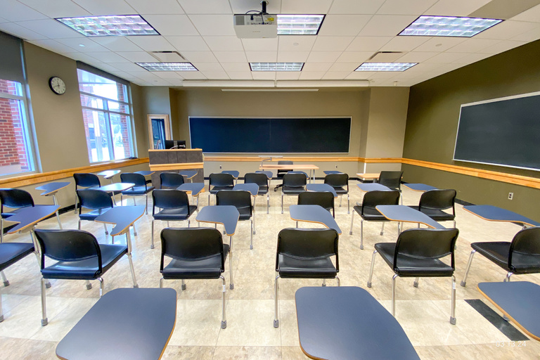 image of classroom E126 Adler Journalism Building