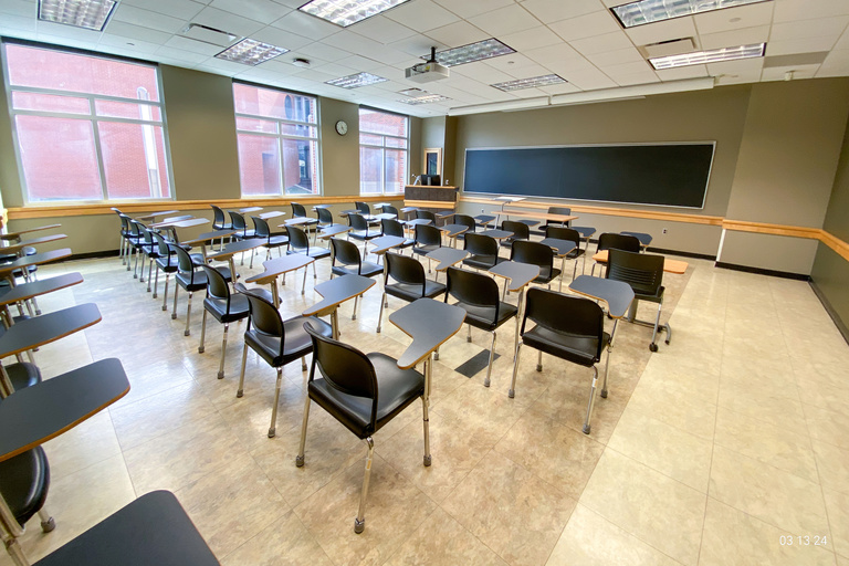 image of classroom E132 Adler Journalism Building