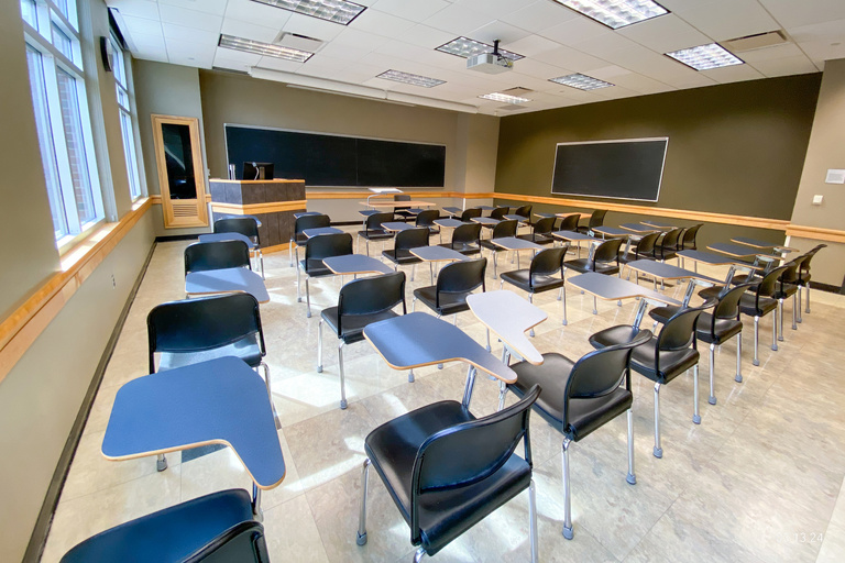 image of classroom E132 Adler Journalism Building