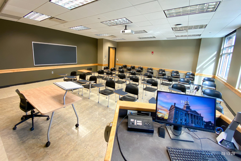 image of classroom E132 Adler Journalism Building