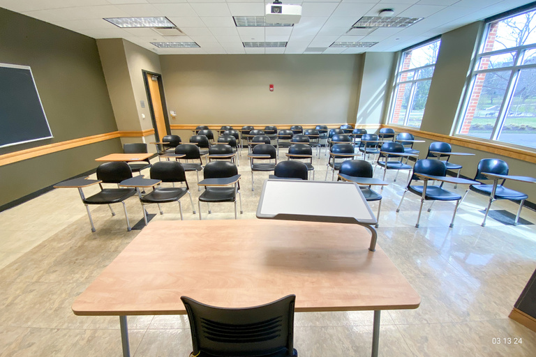 image of classroom E132 Adler Journalism Building