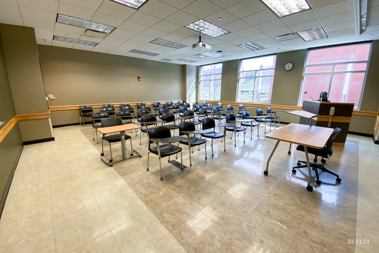 image of classroom E132 Adler Journalism Building