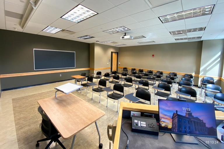 image of classroom E138 Adler Journalism Building