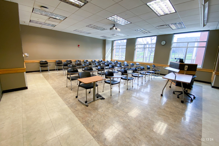 image of classroom E138 Adler Journalism Building