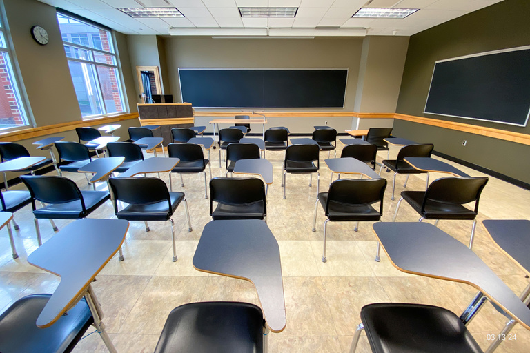 image of classroom E138 Adler Journalism Building