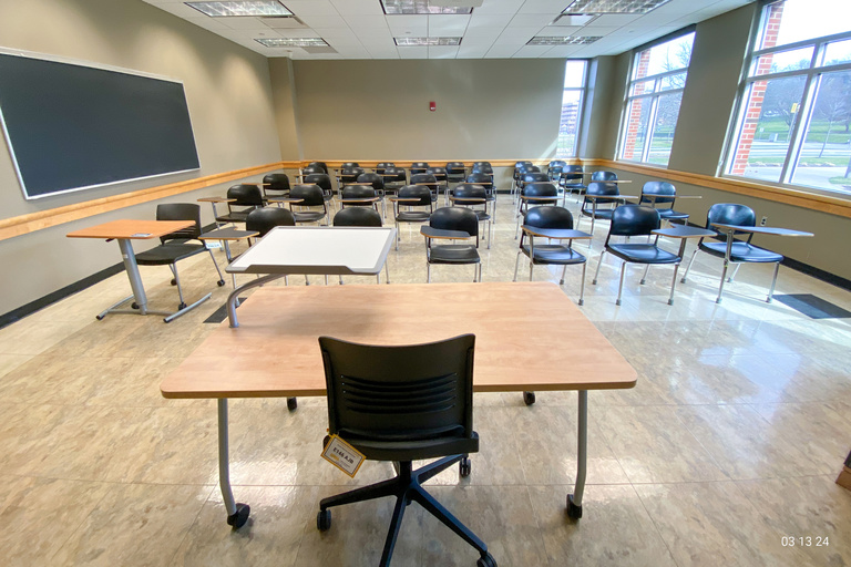 image of classroom E146 Adler Journalism Building