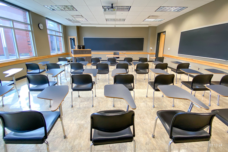 image of classroom E146 Adler Journalism Building