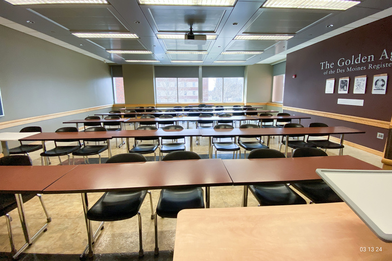 image of classroom E205 Adler Journalism Building