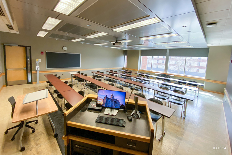 image of classroom E205 Adler Journalism Building