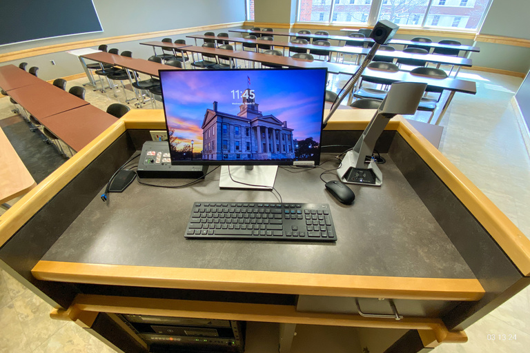 image of classroom E205 Adler Journalism Building