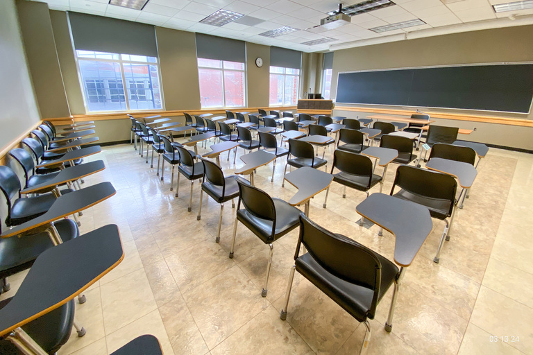 image of classroom E220 Adler Journalism Building