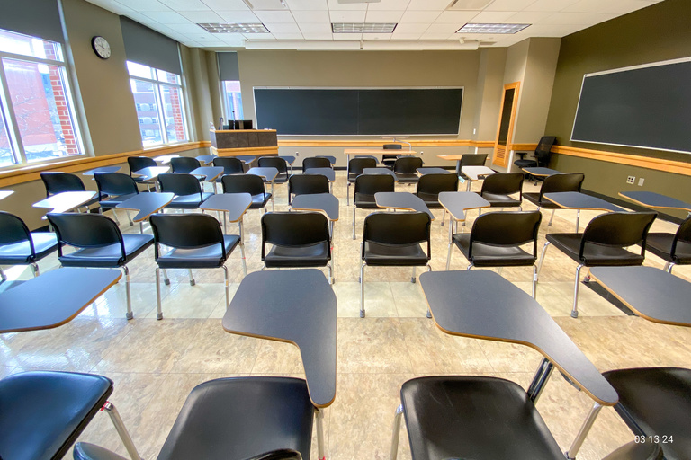 image of classroom E220 Adler Journalism Building