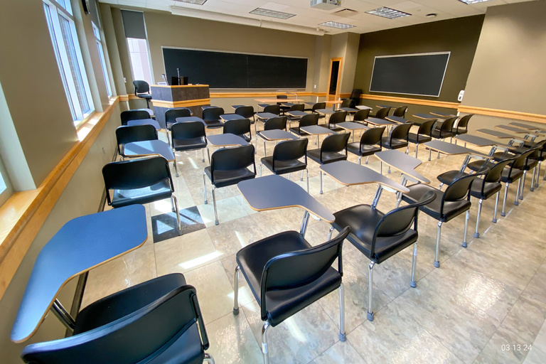 image of classroom E220 Adler Journalism Building