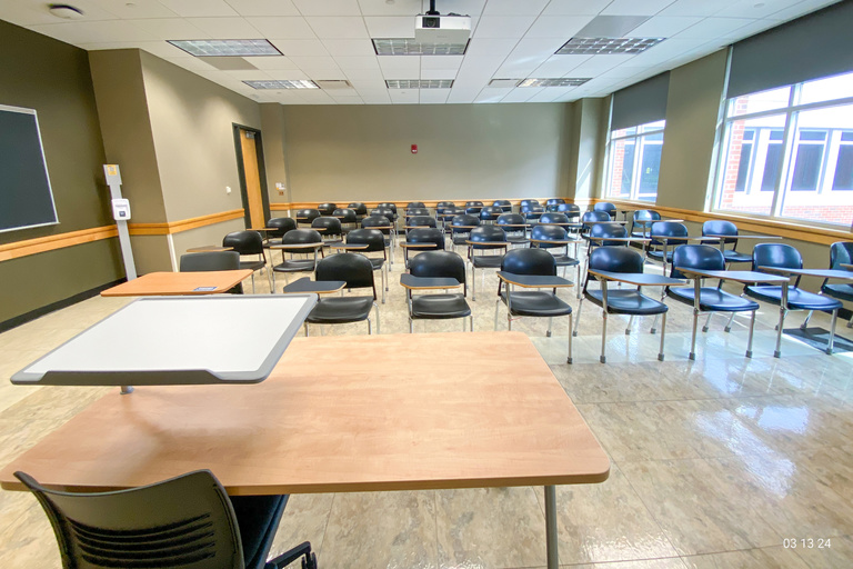 image of classroom E220 Adler Journalism Building